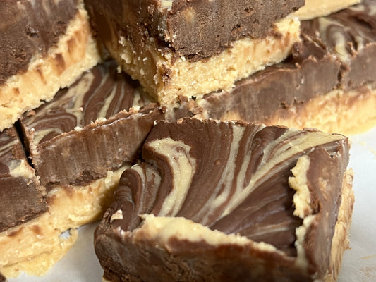 Peanut Butter Chocolate Swirl Fudge from The Fudge Pub