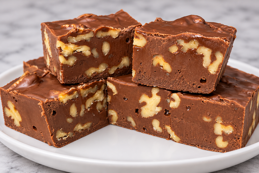 Chocolate Walnut Fudge | Rich Gourmet Chocolate Fudge